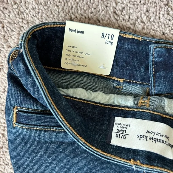 NWT Abercrombie Kids Low Rise Boot Jeans - Picture 3 of 5